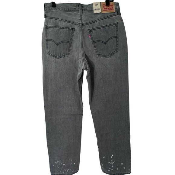 Levis Low Pro Straight Jeans Gray Size 29 Grey Denim Pants Vintage Distressed - Picture 4 of 14